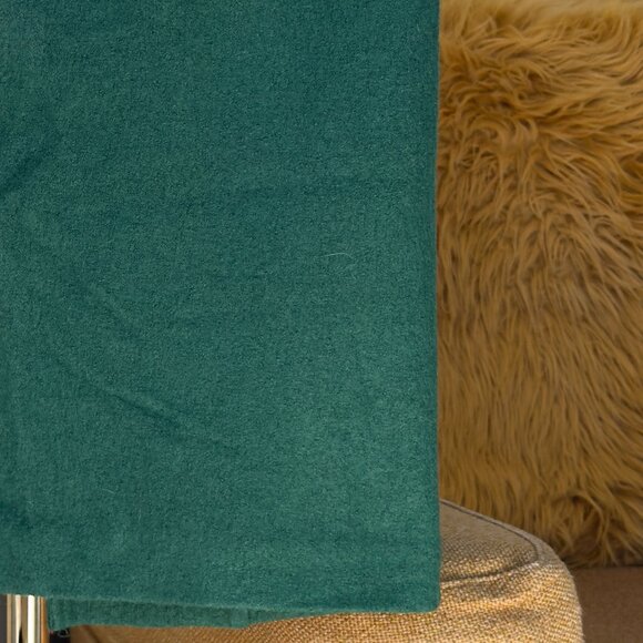 NWT Vintage Banana Republic Wool Blend Green Mini Skirt With Gold Zipper| US 6 - Picture 5 of 11